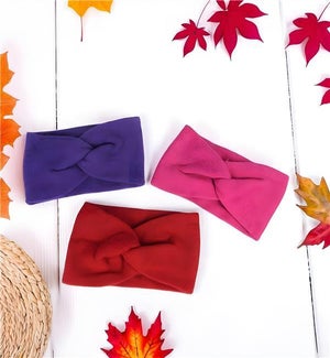 Twisted Knot Ear Warmer 3 Ast