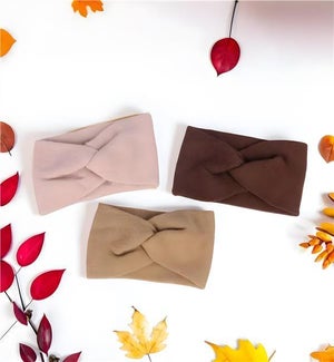 Twisted Knot Ear Warmer 3 Ast