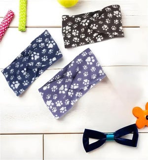 Paw Print Ear Warmer 3 Ast