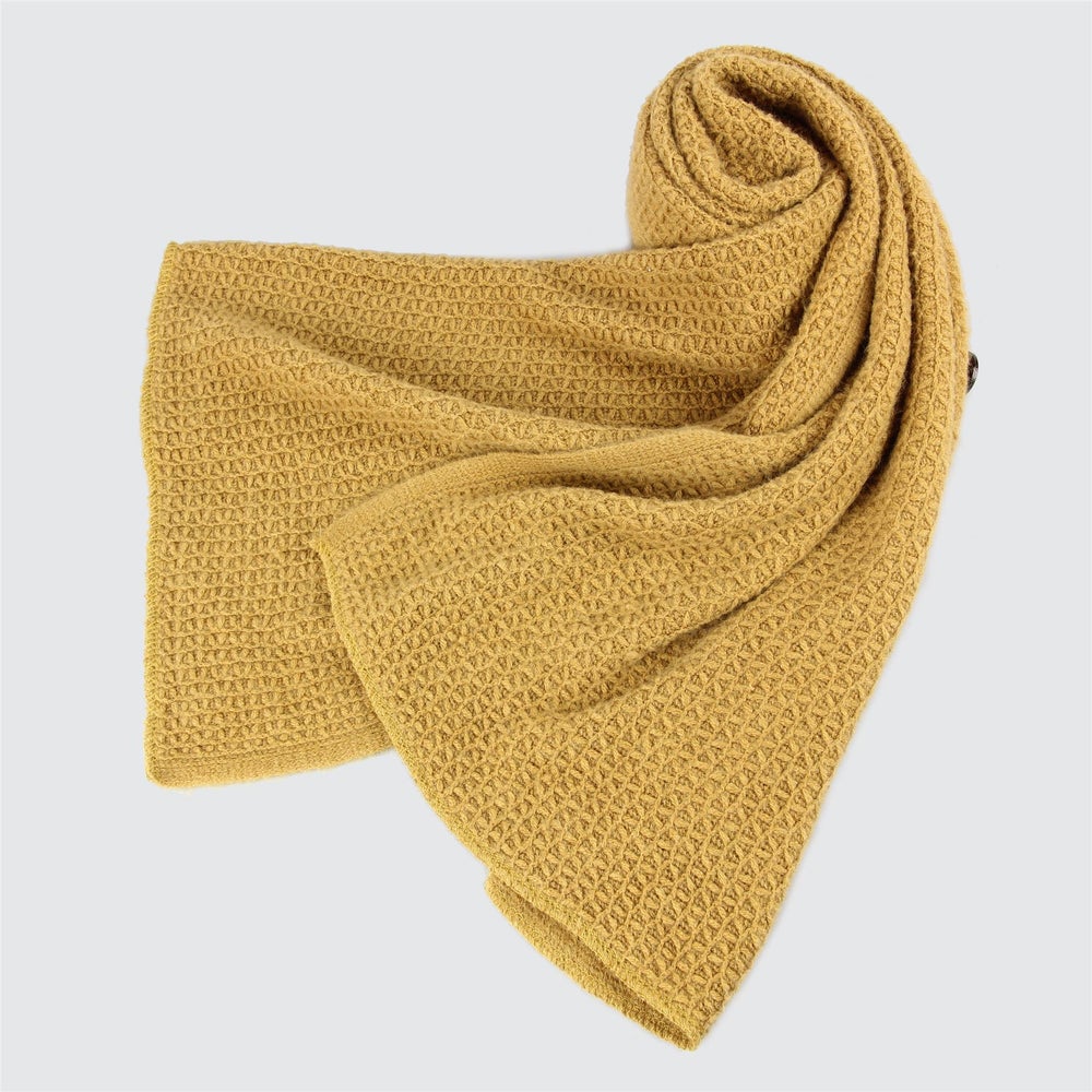 Cozy Striped Scarf with Fringe 3 Ast