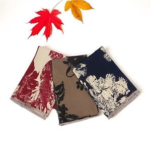 Positive/Negative Floral Scarf 3 Ast