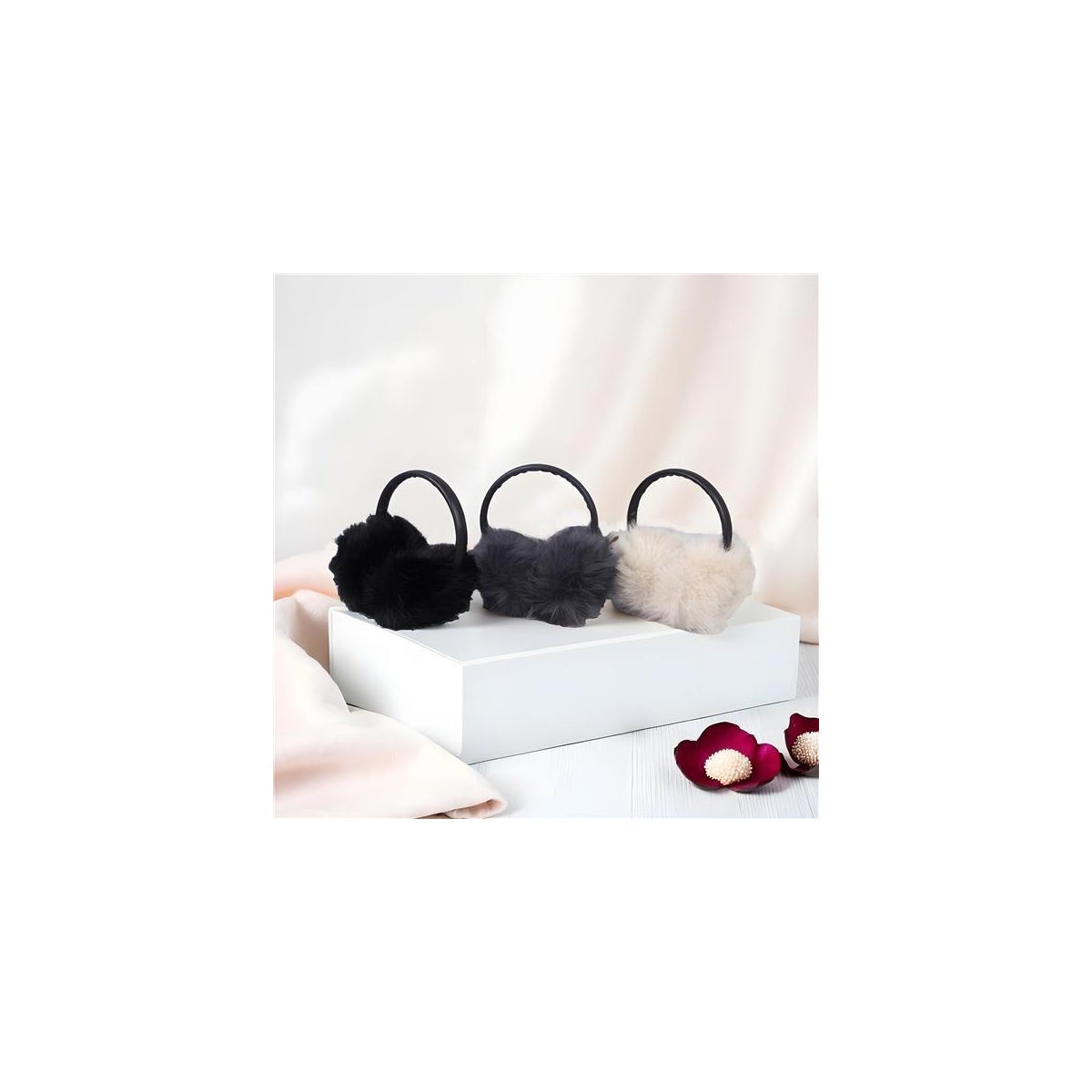 Leatherette Earmuffs 3 Ast