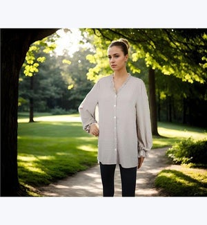 Swiss Dot Ruffle Blouse 1S, 1M, 1L, 1XL