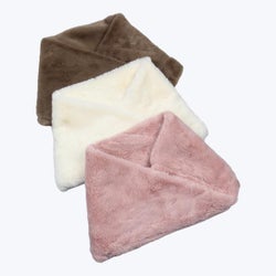 Plush Faux Fur Neck Warmer 3 Ast