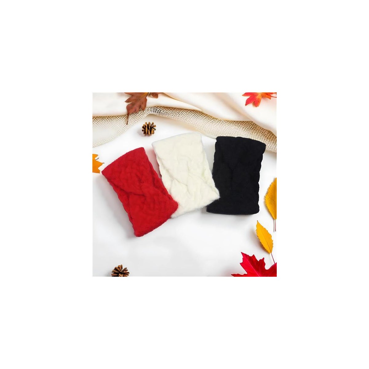 Braided Ear Warmer 3 Ast