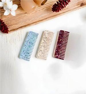 Extra Large Sparkle Hair Comb 3 Ast