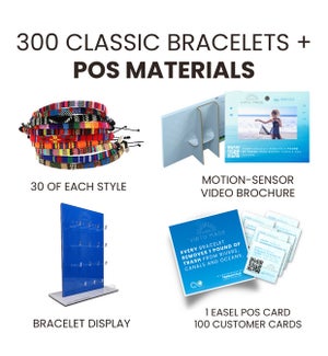 VM Bracelets 300D Assortment 30 Per Color - Free Bracelet Display and Free Video Brochure