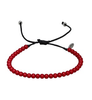 Case Pack of 10 Red Beaded Bracelets