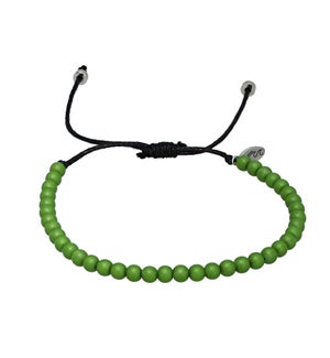 Case Pack of 10 Olive Green Beaded Bracelets