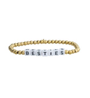 Virtu Made 14K Gold Beaded Bracelet - Besties