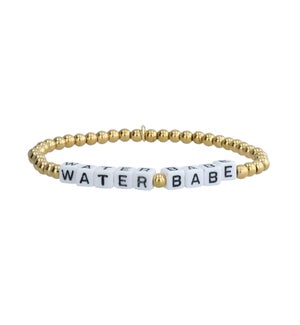 Virtu Made 14K Gold Beaded Bracelet - Water Babe