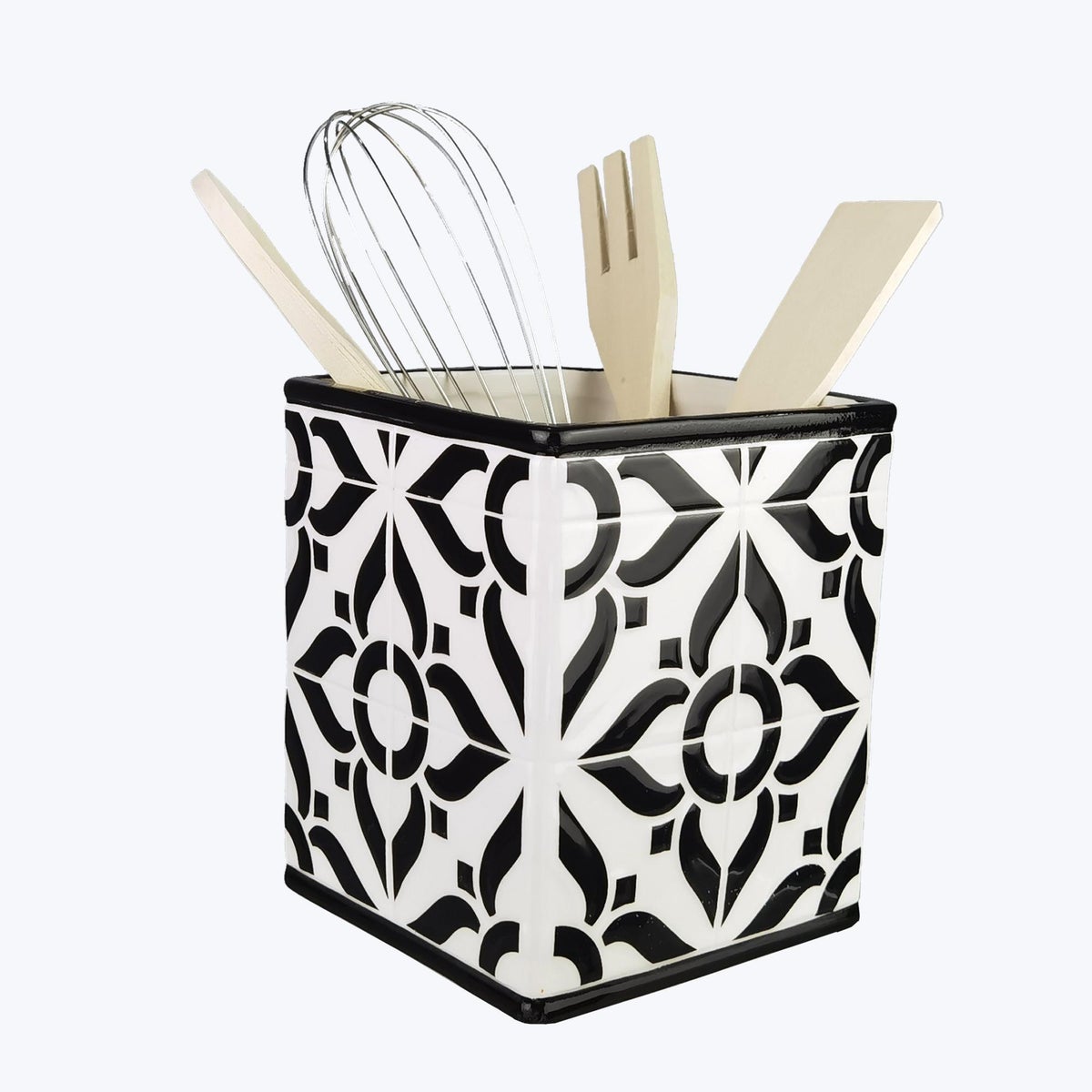 Ceramic Moroccan Tile Design Tool Holder with Tools