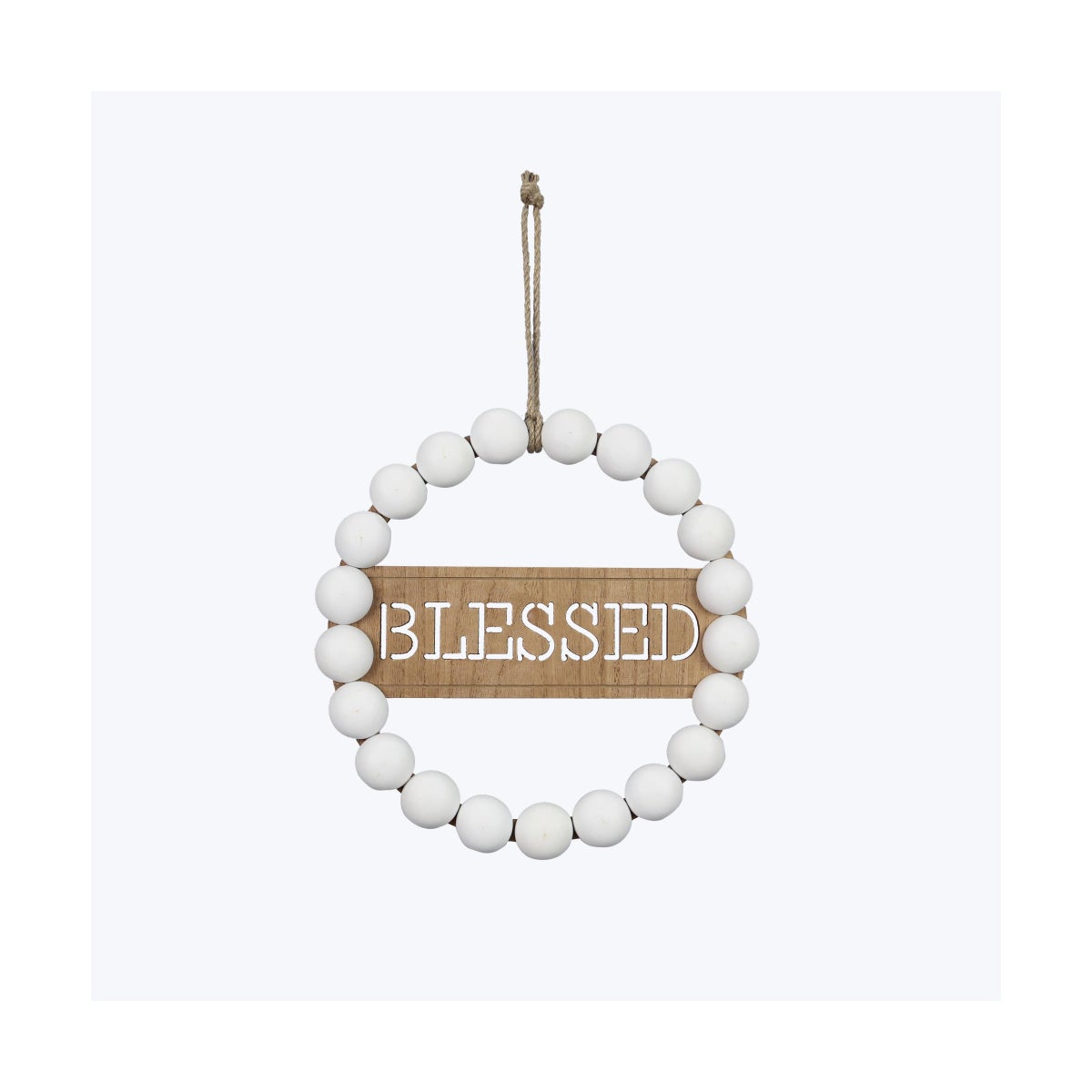 Wood Blessing Beads Circular Wall/Door Sign