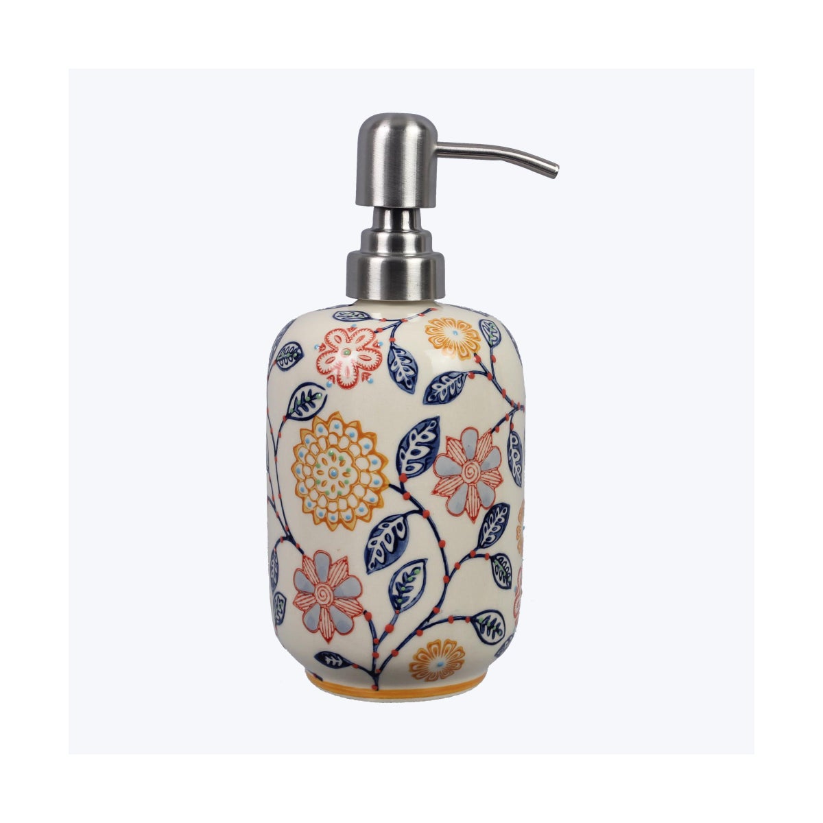Stoneware Hand Stamped Lotion Pump
