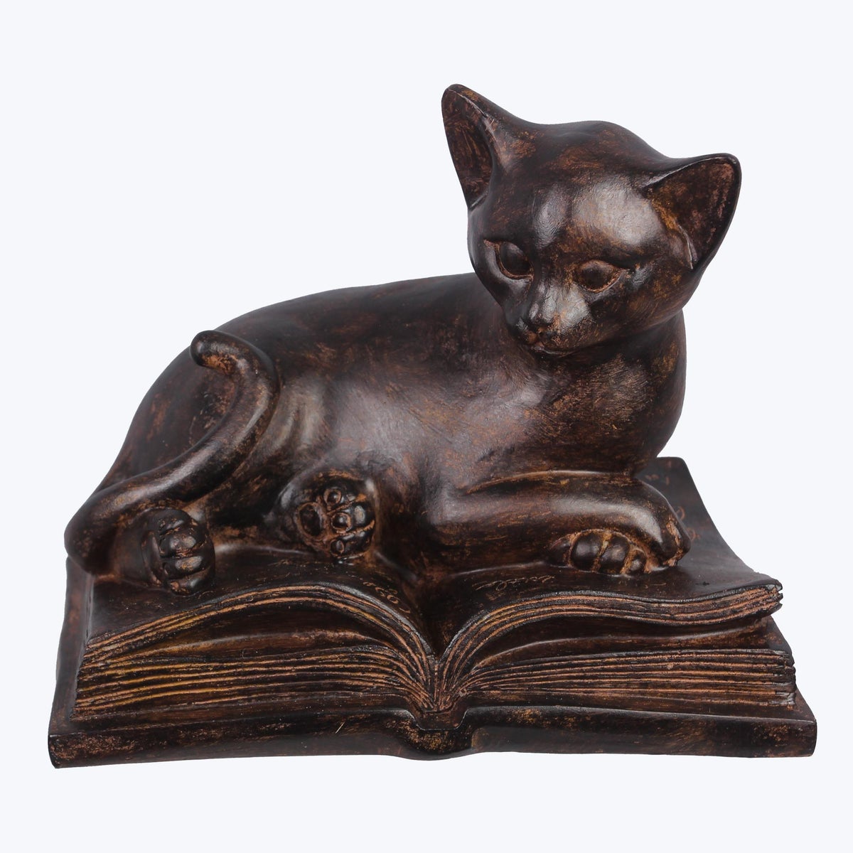 Resin Cat On Book