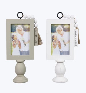 Wood Cottage 4x6 Pedestal Frames 2 Ast