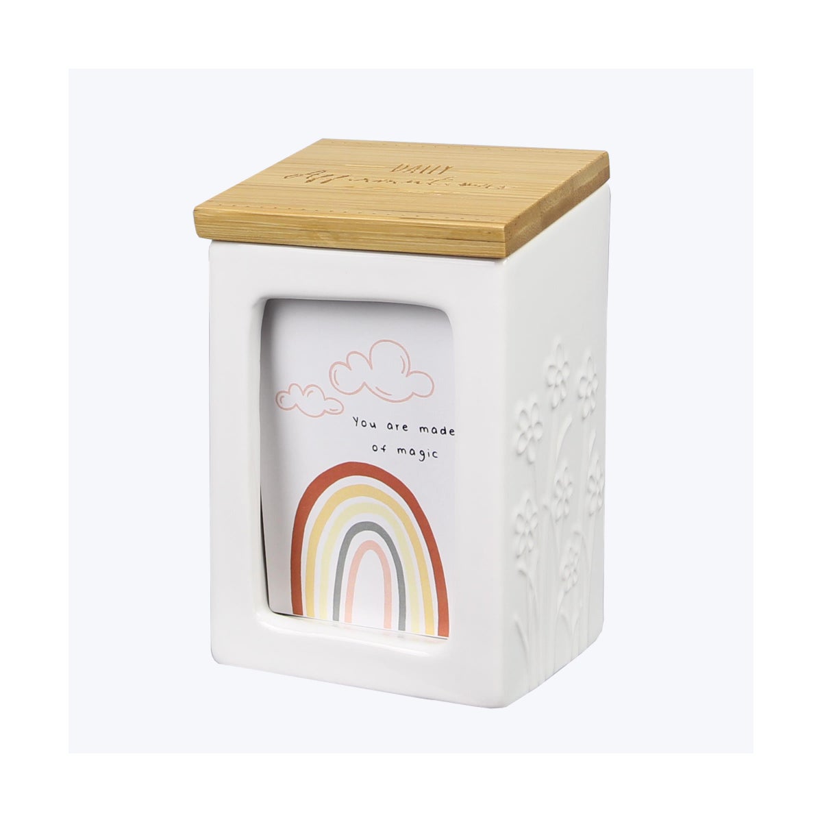 Ceramic Daily Affirmation Box with 50 Inspiration Cards