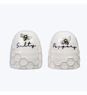 Honey Bee Ceramic Salt and Pepper Shaker, 2pcs/set