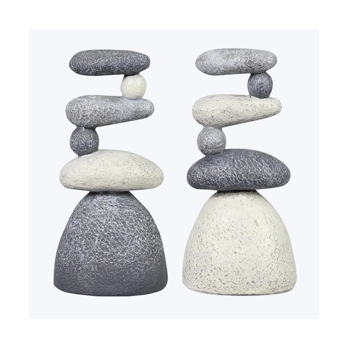 Resin Stacked Wellness Rocks, 2 Assorted