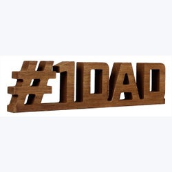 Wood Dad Tabletop Sign 2 Ast
