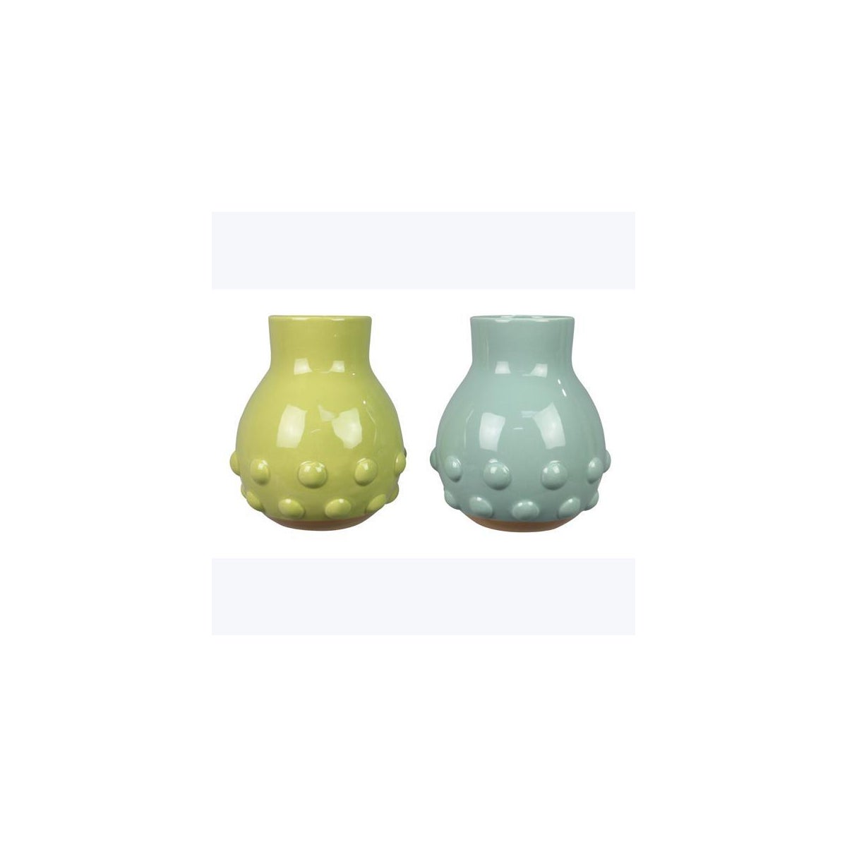Ceramic Large Hobnail Vase, 2 Ast.
