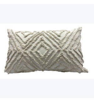 Cotton 20x12 Pillow Natural White