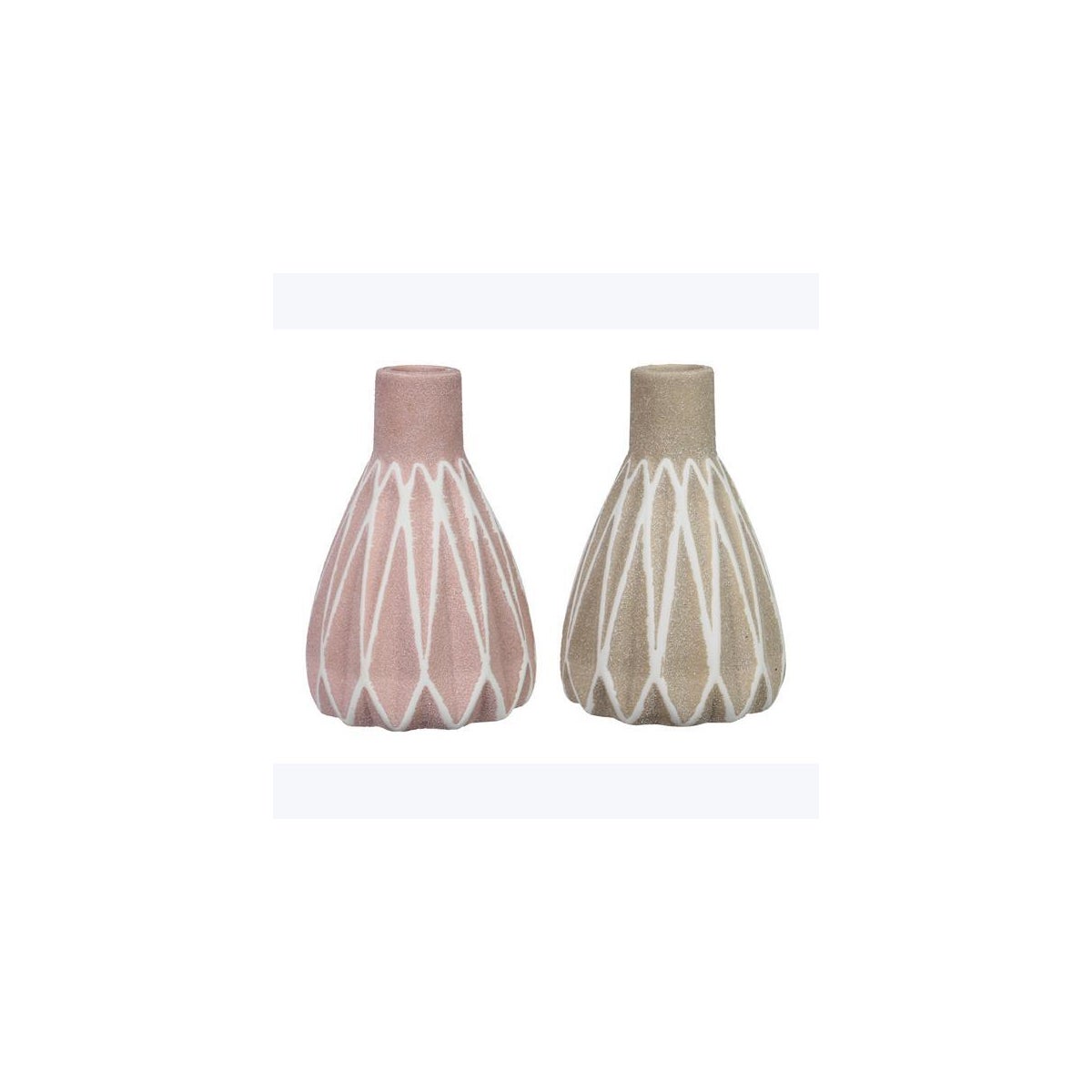 Stoneware Modern Organic Vase, 2 Ast.