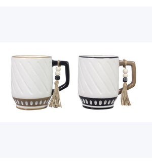 Ceramic Inspirational Home Mug, 2 Ast.