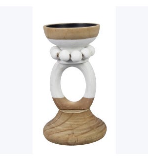 Wood Inspirational Home Candle Pillar, Wood/MDF