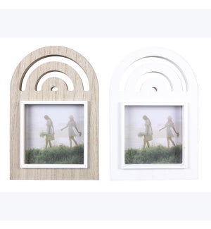 Wood Modern Organic 4x4 Picture Frame, 2 Ast.
