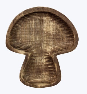 Wood Mushroom Tabletop Tray