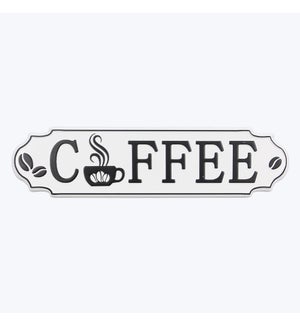 Punched Metal Coffee Wall Sign