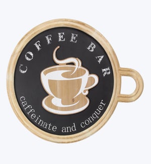Wood Wall Coffee Bar Sign
