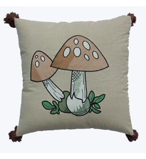 Cotton Square Mushroom Pillow