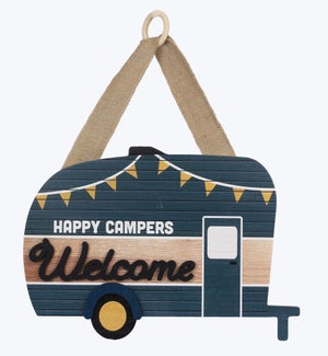 Wood Happy Camper Wall Sign