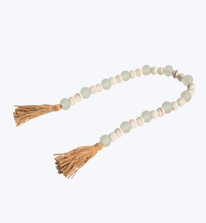 Glass and Wooden Beads Garland, 2 Ast.