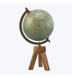 Metal/Plastic/Paper World Globe Decorative
