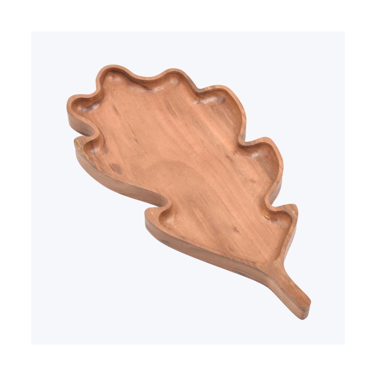 Acacia Wood Oak Leaf Tray/Platter