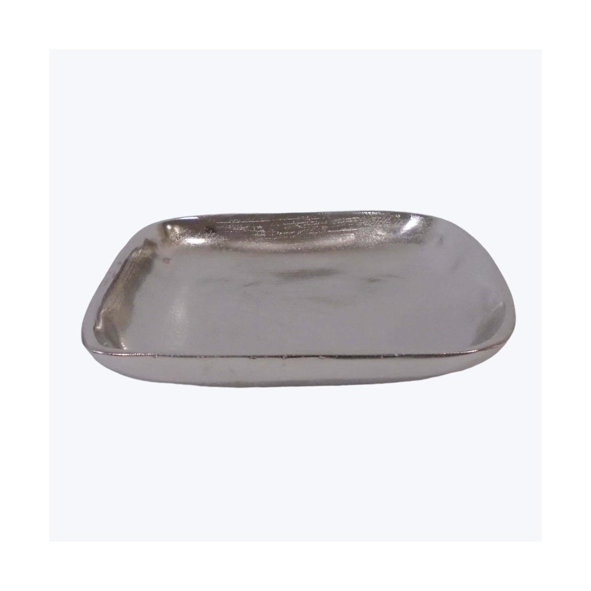 Aluminum Silver Platter With Feet