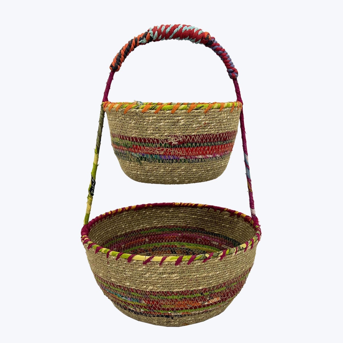Kantha Double Basket