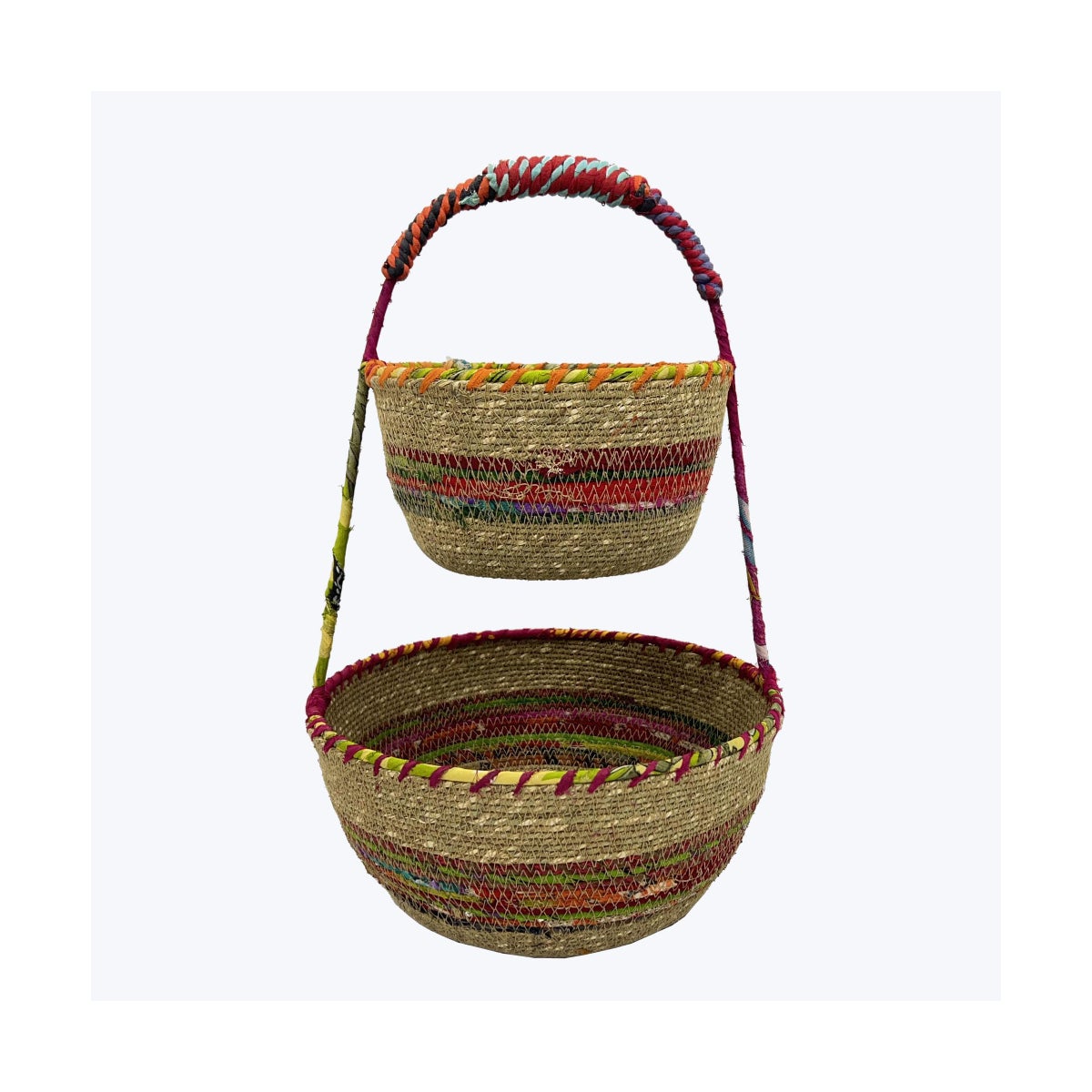 Kantha Double Basket