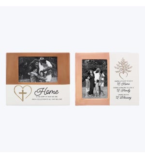 Ceramic Inspirational 3x5 Picture Frames, 2 Ast.