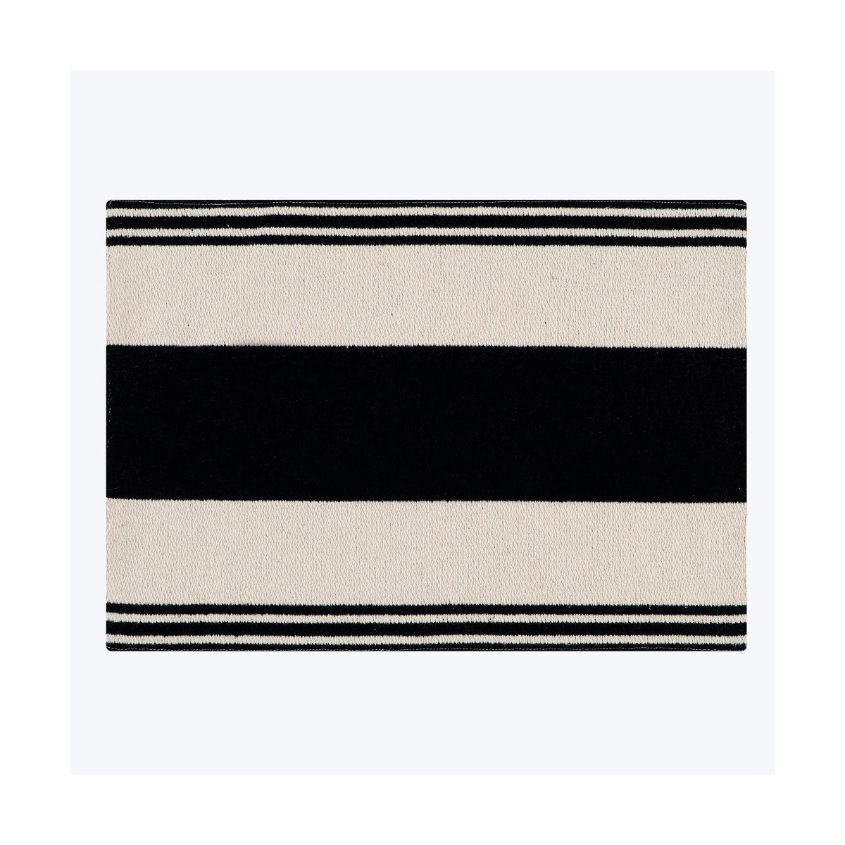 Cotton Indoor Placemat Black and White