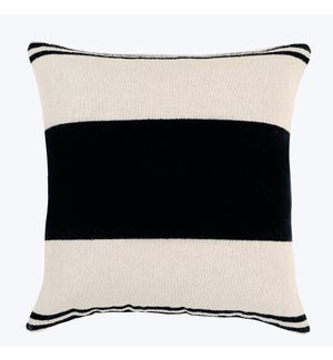 Cotton Pillow Black and White