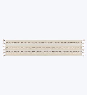 Cotton Table Runner with Tassel