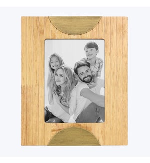 Wood with Metal 5X7 Photo Frame