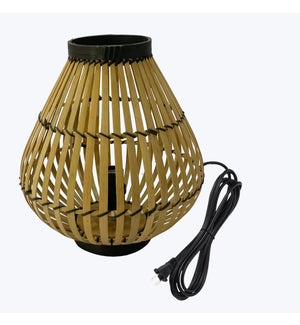 Bamboo Tabletop Lamp