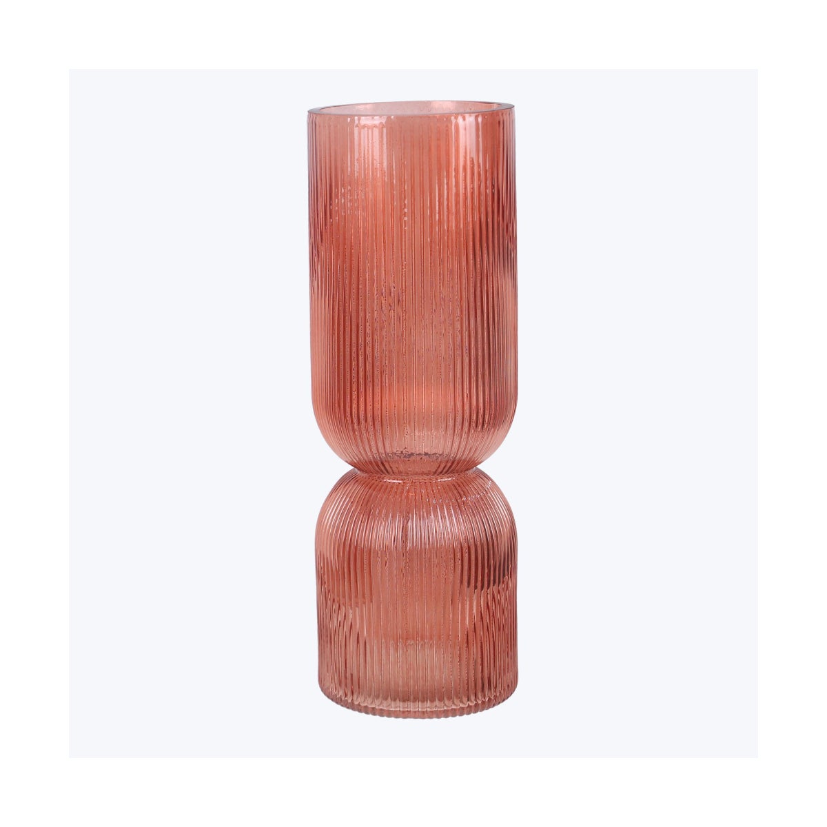 Handblown Glass Tabletop Vase Coral