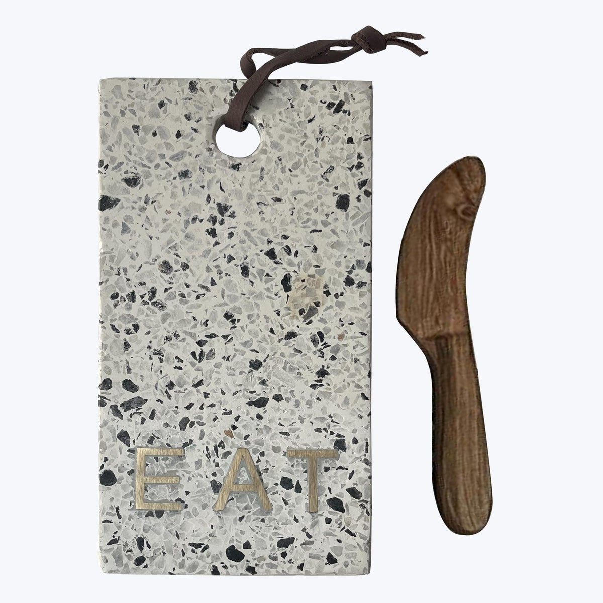 Terrazzo Brass EAT Board with Spreader