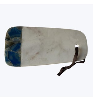 Marble with Blue Agate Serving Board